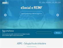 Tablet Screenshot of abmc.com.br